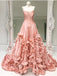 BohoProm prom dresses A-line  Sweetheart Chapel Train Taffeta Ruffles Prom Dresses 2843