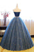 BohoProm prom dresses A-line Sweetheart Floor-Length Tulle Appliqued Prom Dresses With Pearls ASD26977