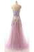BohoProm prom dresses A-line Sweetheart Floor-Length Tulle Prom Dresses With Appliques HX00129
