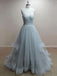 BohoProm prom dresses A-line Sweetheart Sweep Train Organza Simple Prom Dresses SWD030