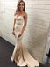 BohoProm prom dresses Beautiful Stretch Satin Sweetheart Neckline Chapel Train Sheath Prom Dresses PD229