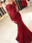 Beautiful  Mermaid Prom Dresses With Beaded Appliques Tulle Prom Gowns PD010