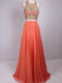 BohoProm prom dresses Brilliant Organza Jewel Neckline 2 Pieces A-line Prom Dresses With Rhinestones PD216