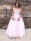 Chic Tulle Sweetheart Neckline Floor-length Ball Gown Prom Dresses With Pearls PD159