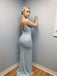 BohoProm prom dresses Delicate Lace Spaghetti Straps Neckline Floor-length Sheath Prom Dress PD080