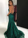 BohoProm prom dresses Elegant Lace Halter Neckline Chapel Train A-line Prom Dresses With Slit PD151