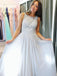 BohoProm prom dresses Glamorous Chiffon Scoop Neckline A-line Prom Dresses With Beaded Appliques PD230
