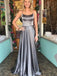 BohoProm prom dresses Junoesque Satin Spaghetti Straps Neckline A-line Prom Dress PD095