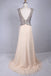 BohoProm prom dresses Shimmering Chiffon V-neck Neckline Cap Sleeves A-line Prom Dresses With Sequins PD214
