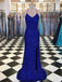 BohoProm prom dresses Shimmering Sequin Lace Halter Neckline Sweep Train Sheath Prom Dress PD088