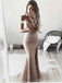 BohoProm prom dresses Trumpet/Mermaid Off-Shoulder Floor-Length Lace Prom Dress 3047
