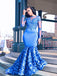 BohoProm prom dresses Wonderful Stretch Satin Bateau Neckline Mermaid Prom Dresses With Appliques PD166