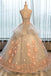 BohoProm Wedding Dresses A-line Scoop-neck Floor-Length Tulle Appliqued Wedding Dresses HX0055