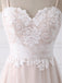 BohoProm Wedding Dresses A-line Spaghetti Strap Floor-Length Tulle Lace Wedding Dresses  SWD034