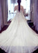 BohoProm Wedding Dresses A-line Sweetheart Chapel Train Tulle Beaded Wedding Dresses SWD028