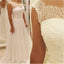BohoProm Wedding Dresses A-line Sweetheart Floor-Length Chiffon Lace Beaded  Wedding Dresses ABC0001
