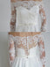 BohoProm Wedding Dresses Alluring Lace & Tulle Off-the-shoulder Neckline A-line Wedding Dresses With Belt WD102