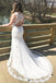 BohoProm Wedding Dresses Charming Tulle Bateau Neckline Sheath Wedding Dresses With Appliques WD060