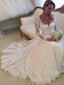 Exquisite Lace V-neck Neckline Chapel Train 2 In 1 Wedding Dresses With Appliques WD025