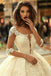 BohoProm Wedding Dresses Exquisite Tulle Bateau Neckline Ball Gown Wedding Dresses With Beaded Appliques WD082
