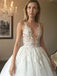 BohoProm Wedding Dresses Exquisite Tulle Jewel Neckline Ball Gown Wedding Dresses With Appliques WD045