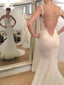 Fabulous Tulle Scoop Neckline Mermaid Wedding Dresses With Appliques WD056