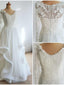 Glamorous Chiffon V-neck Neckline A-line Wedding Dresses With Flowers WD110