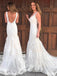 BohoProm Wedding Dresses Glamorous Lace V-neck Neckline Mermaid Wedding Dresses With Appliques WD029