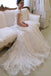 BohoProm Wedding Dresses Gorgeous Lace Scoop Neckline Chapel Train A-line Prom Dress WD010