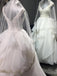 BohoProm Wedding Dresses Marvelous Satin & Organza V-neck Neckline A-line Wedding Dresses With Pleats WD079