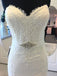 BohoProm Wedding Dresses Mermaid Sweetheart Sweep Train Satin Lace Beaded Rhine Stone Wedding Dresses SWD001
