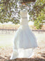 Modest Organza Sweetheart Neckline Hi-lo Length Mermaid Wedding Dresses With Rhinestones WD065