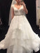 BohoProm Wedding Dresses Outstanding Organza V-neck Neckline A-line Wedding Dresses With Beadings WD076
