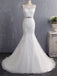 BohoProm Wedding Dresses Outstanding Tulle Bateau Neckline Mermaid Wedding Dresses With Appliques WD116
