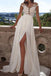 BohoProm Wedding Dresses Romantic Chiffon Bateau Neckline A-line Wedding Dresses With Appliques WD105