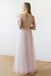 BohoProm Wedding Dresses Stunning Tulle & Lace Off-the-shoulder Neckline Floor-length A-line Wedding Dress WD100