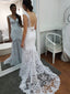 Trumpet/Mermaid Sweetheart Lace Appliqued  Long  Wedding Dresses 2814