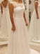 BohoProm Wedding Dresses Wonderful Chiffon Bateau Neckline A-line Wedding Dresses With Appliques WD007